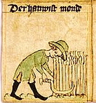 Monat Juli, Detail aus: Faltkalender mit Monatsbildern, Staatsbibliothek zu Berlin  Preuischer Kulturbesitz, aus Wikipedia